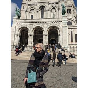 ZARA Earth Tone Multi Color Coat, Size S